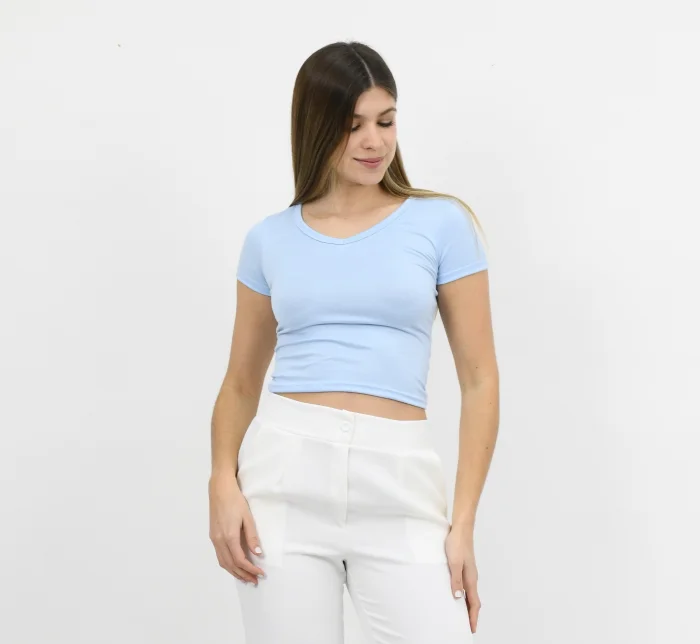 Remera Cuello V por Talle 1, 2 y 3 Modal Soft