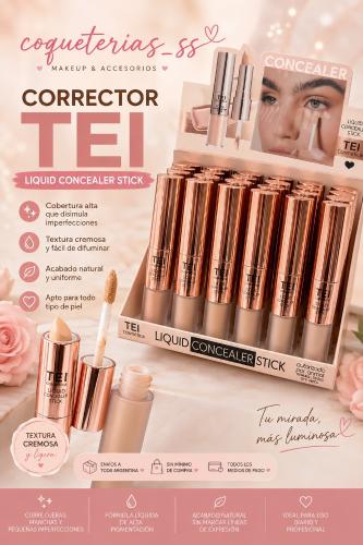 Corrector 2 en 1 Liquido Barra Tei