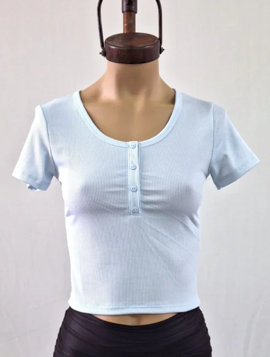 Remera Cuello Redondo u 4 Botones Morley Soft