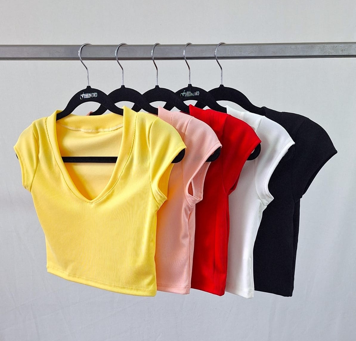 Remera Top V Despunte Morley Cotton - Imagen 2