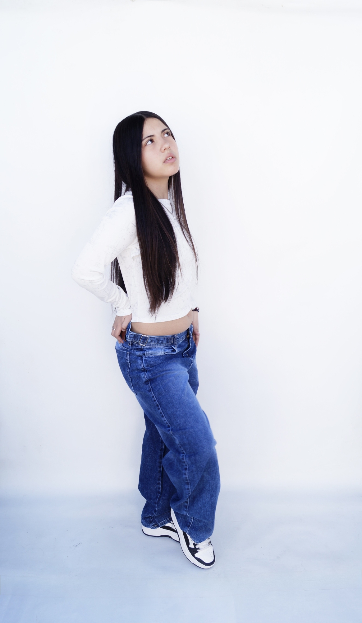 Baggy Azul Localizado Hebilla Teens - Imagen 2