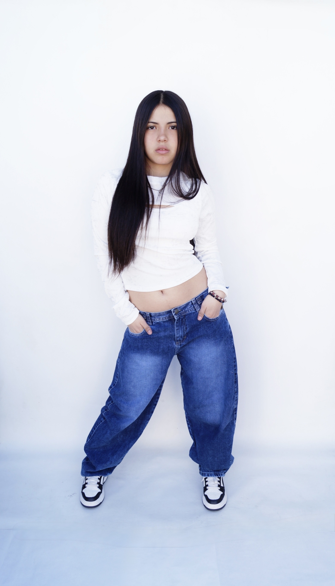 Baggy Azul Localizado Hebilla Teens - Imagen 5