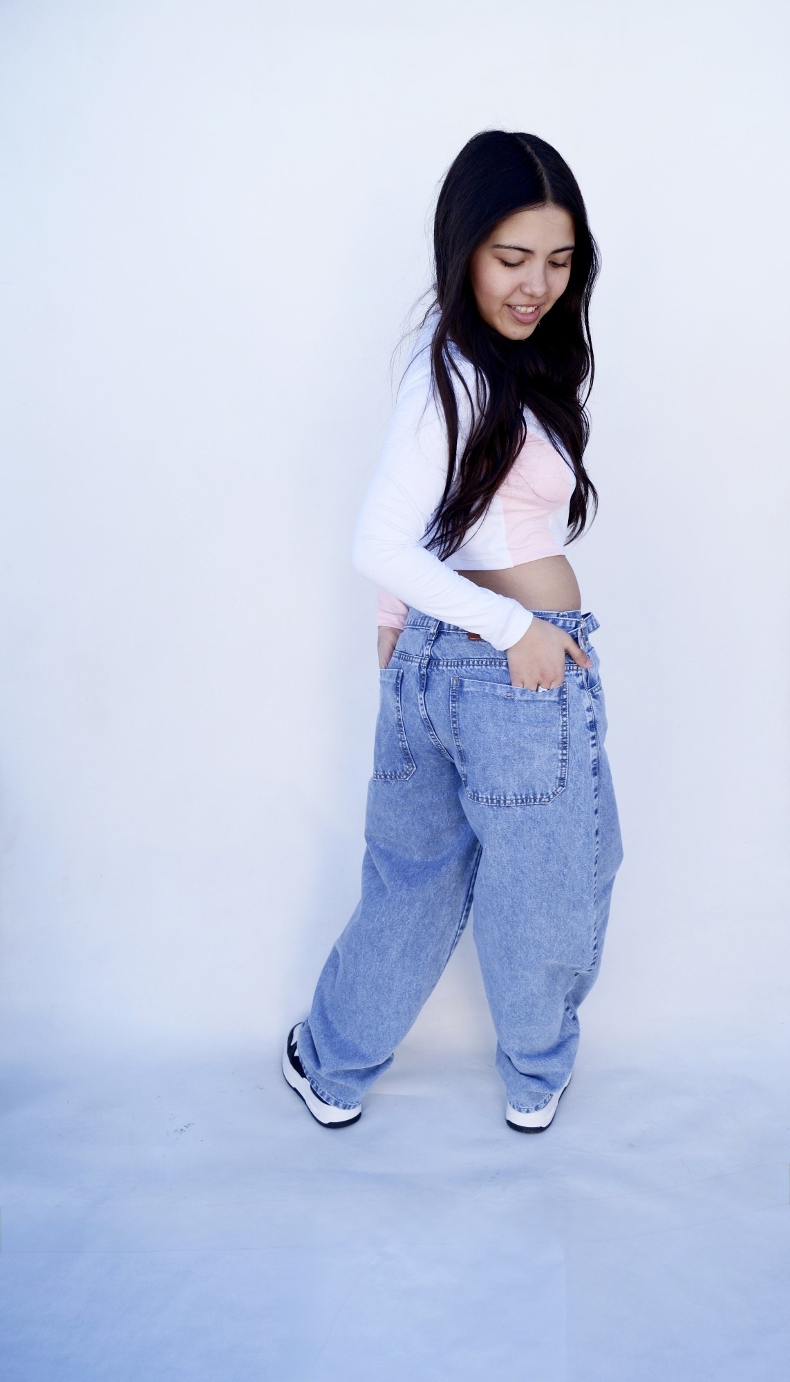 Baggy Celeste Hebilla Teens - Imagen 2