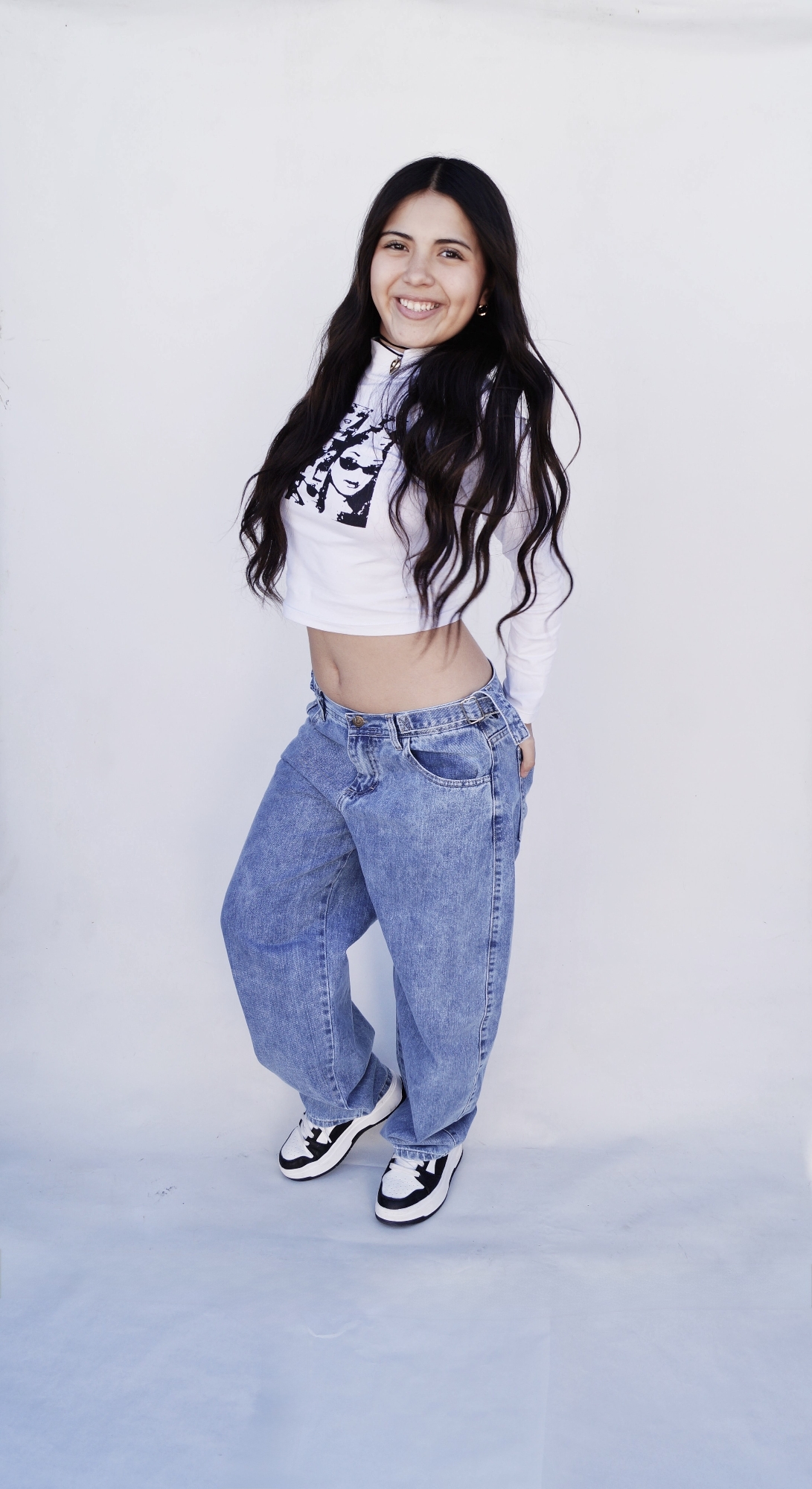 Baggy Celeste Nevado Hebilla Teens - Imagen 2
