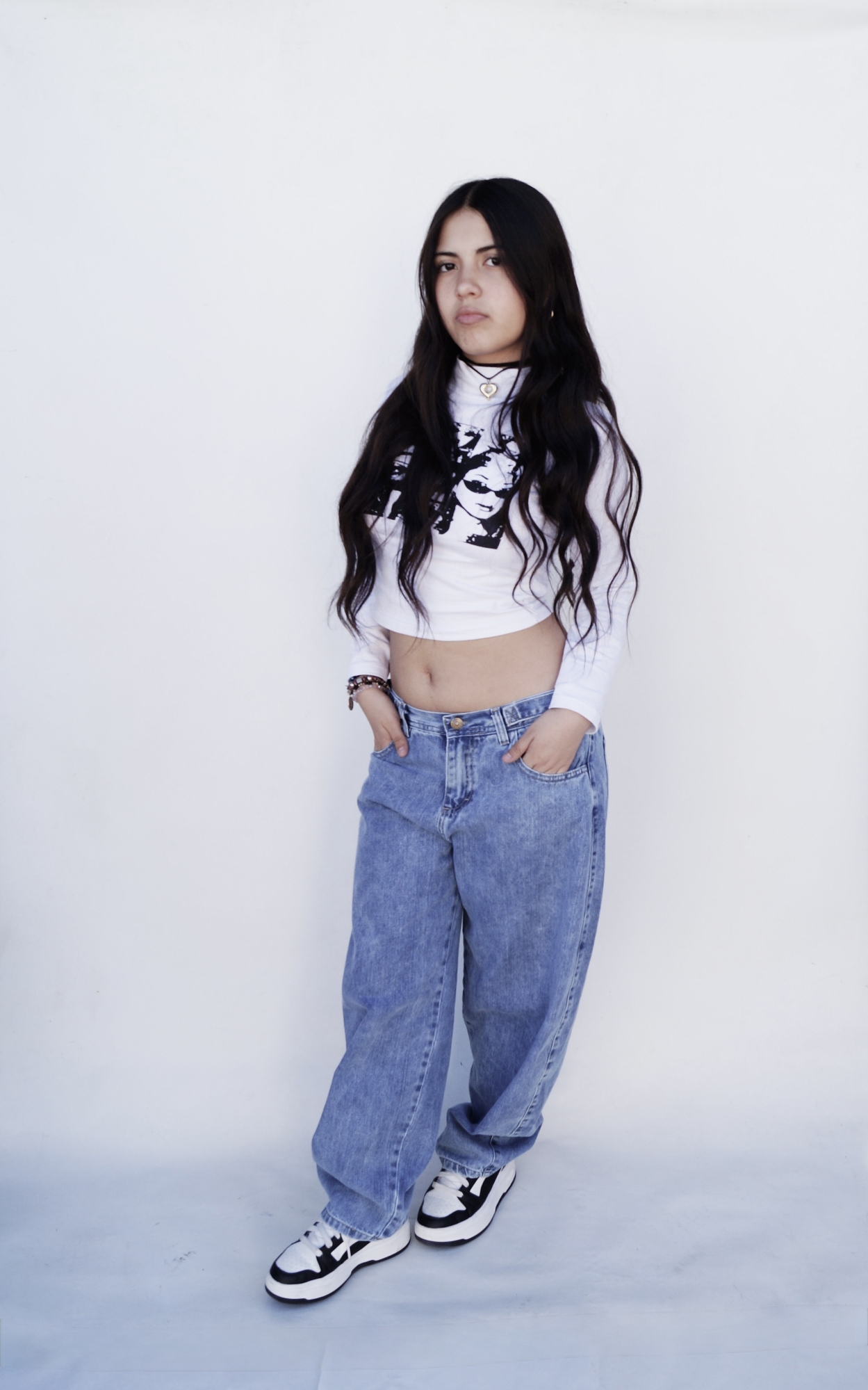 Baggy Celeste Nevado Hebilla Teens - Imagen 4