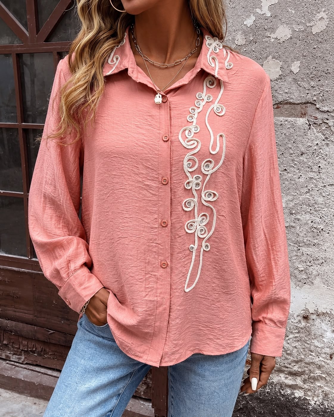 Camisa con Pedreria - Imagen 3