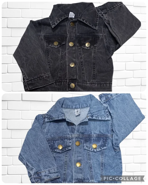 Campera de Jeans Rígido Nevado de Bebé