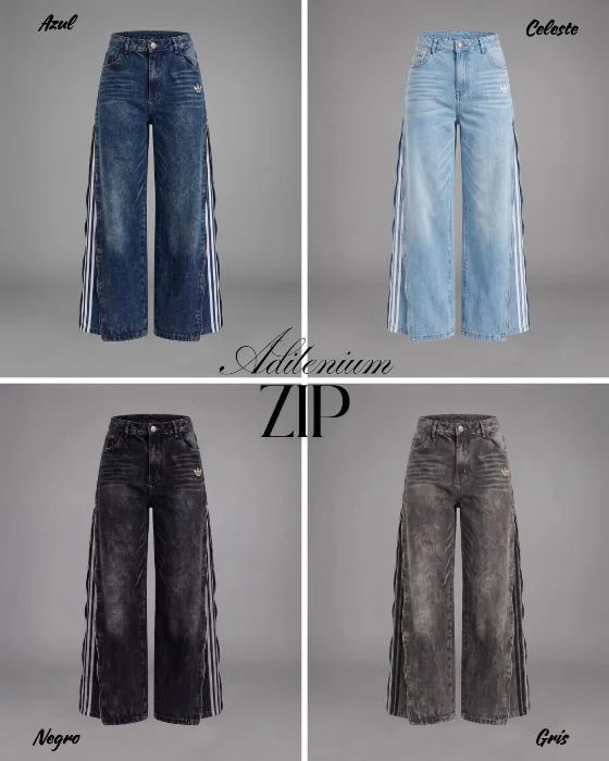 Jean Adilenium Zip Premium Bordado Cierre Calidad Primera