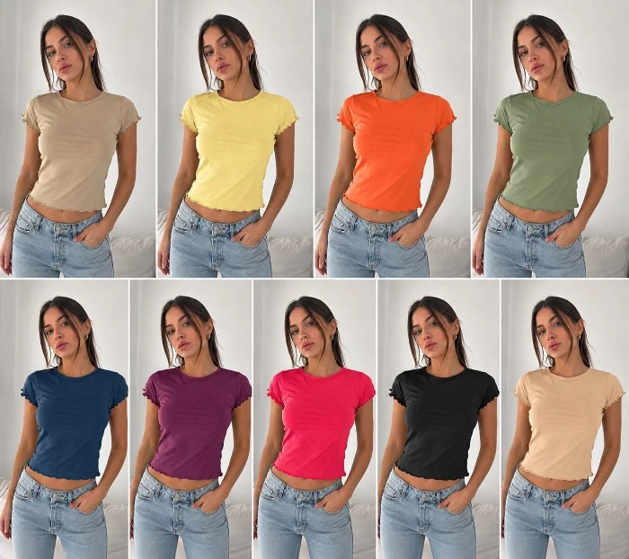Remeras C Terminación en Rulo T
