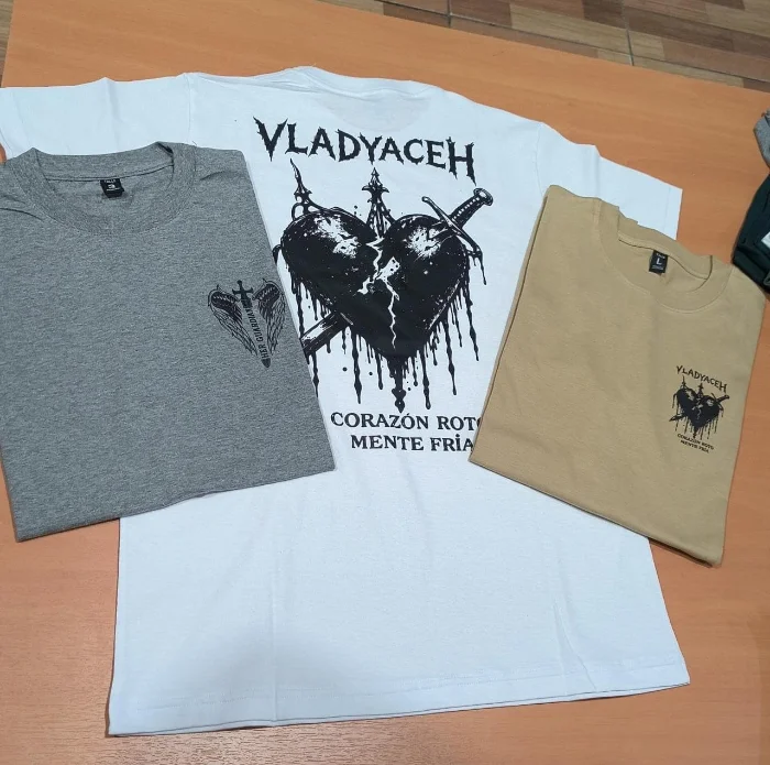 Remeras Doble Estampado Algodón Premium