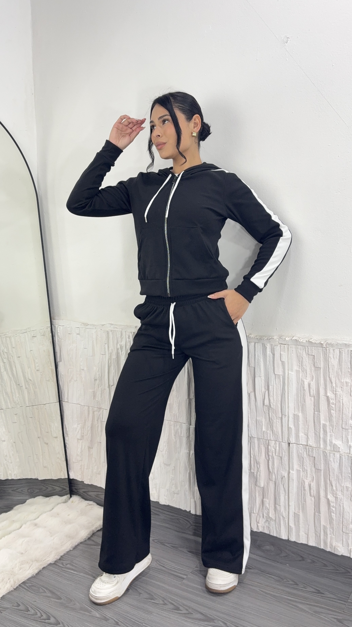 Pantalon Palazo de Darlon con Franja - Imagen 2