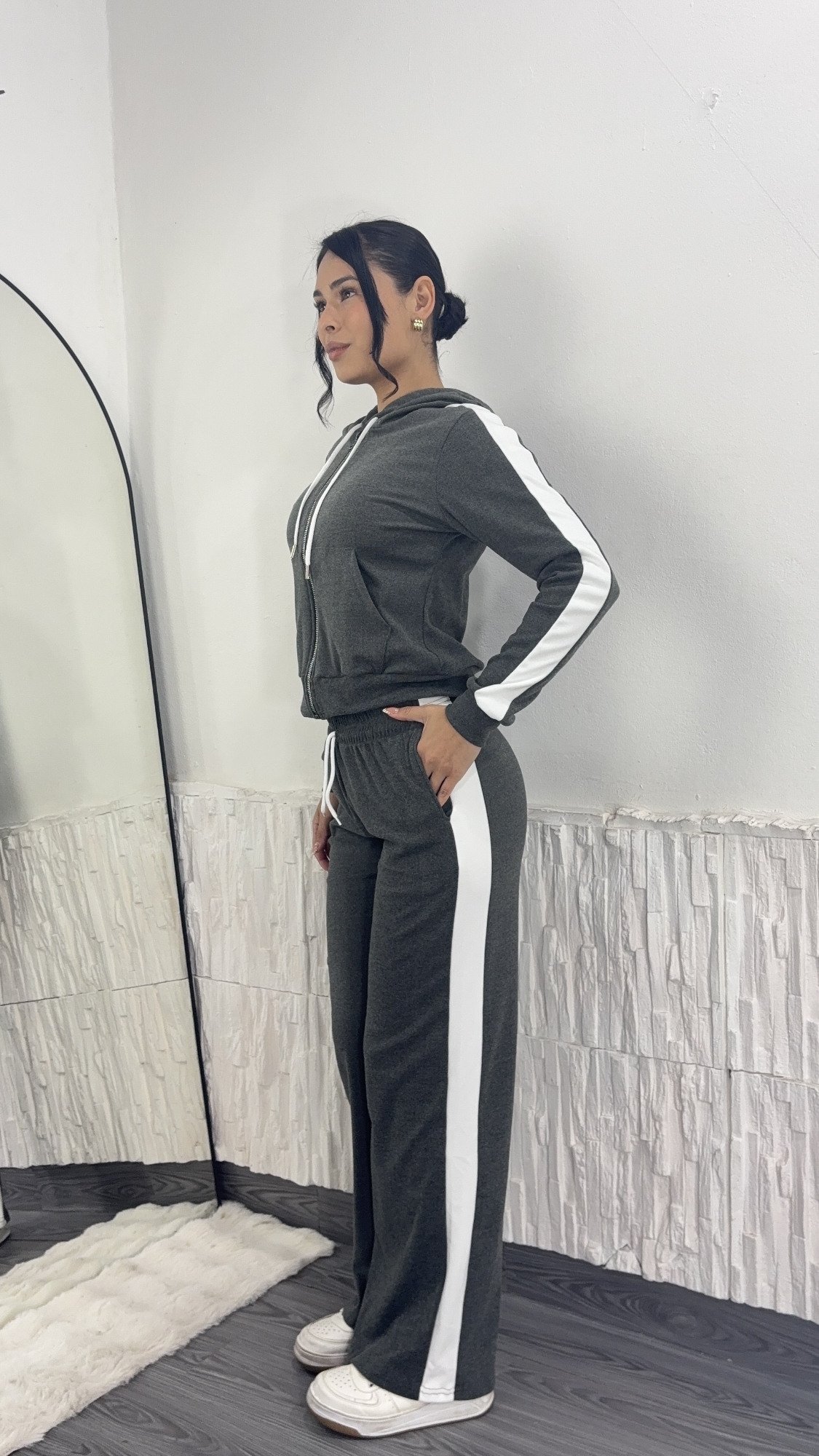 Pantalon Palazo de Darlon con Franja - Imagen 3