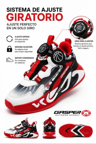 Zapatillas Gasper Giratoria Niños