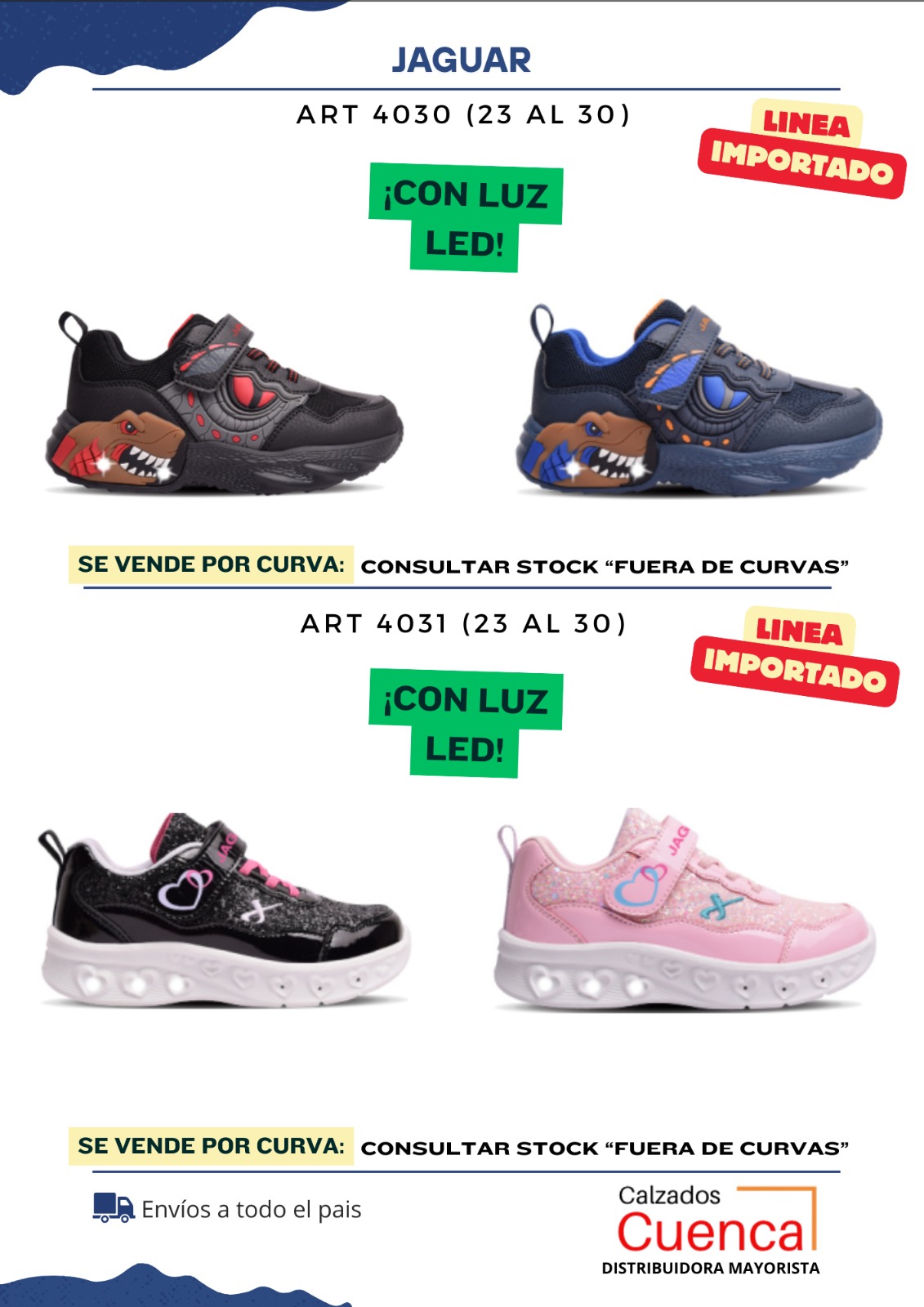 Zapatilla con Luz para Niños Jaguar Original Importado Art. 4030 (23 al 30) - 4030%204031%20luz.jpg