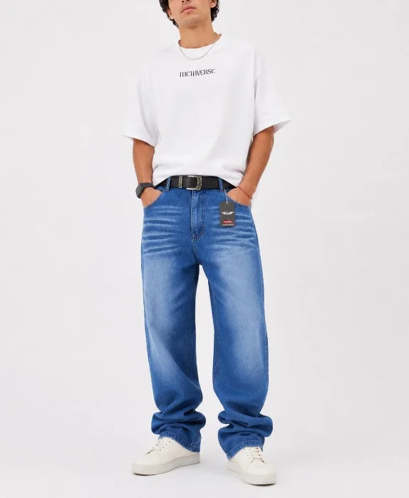 Recto Azul Bigote | Hombre