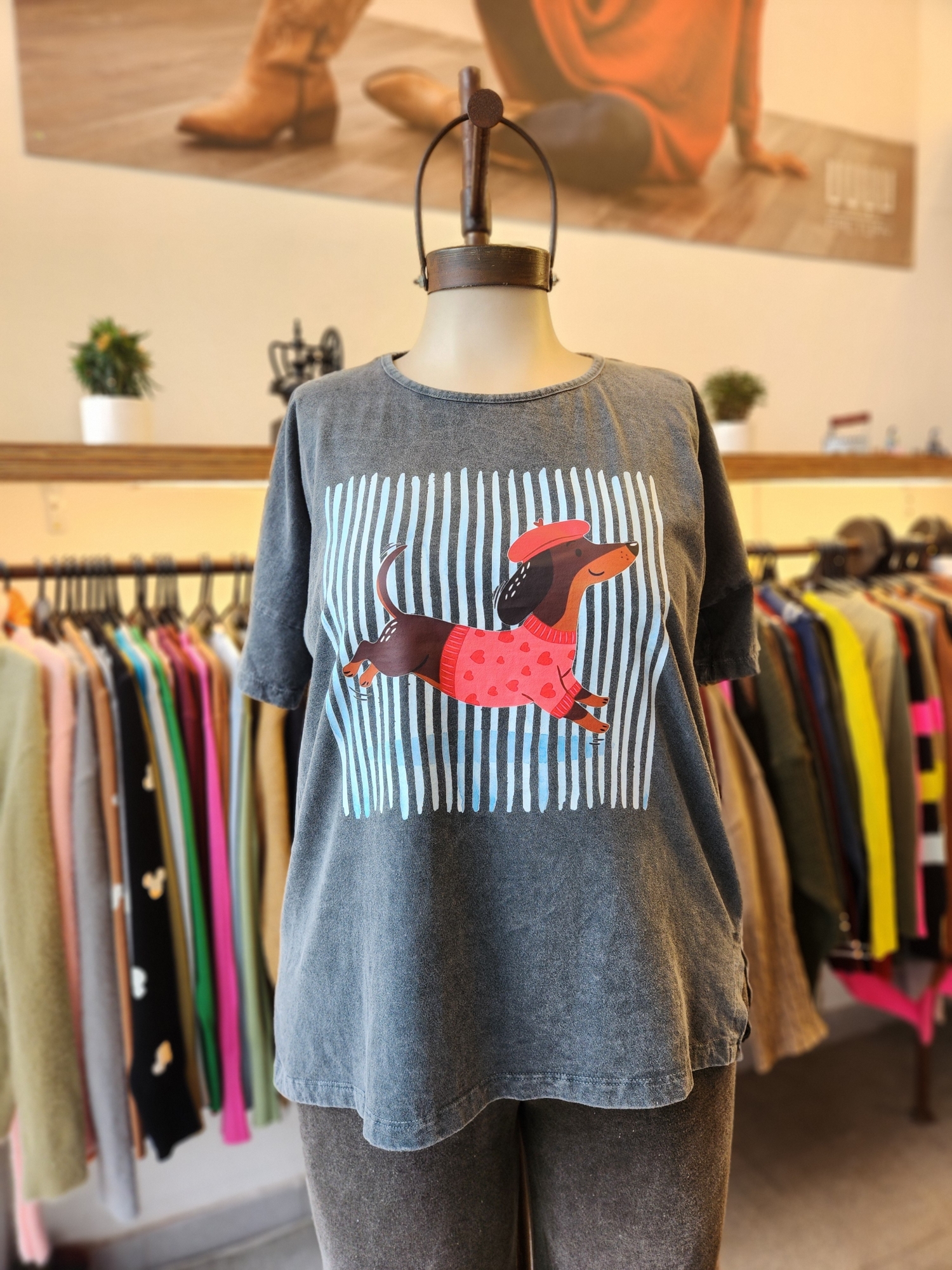 Remera Maxy Nevada Algodon_perrito Rayado - Imagen 2
