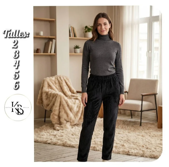 5 Pantalones Polar Black