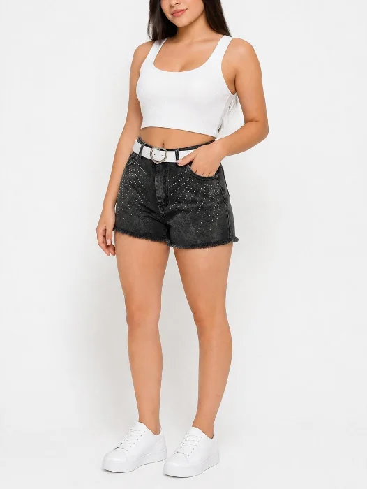 Short Playero Gris (brillo)