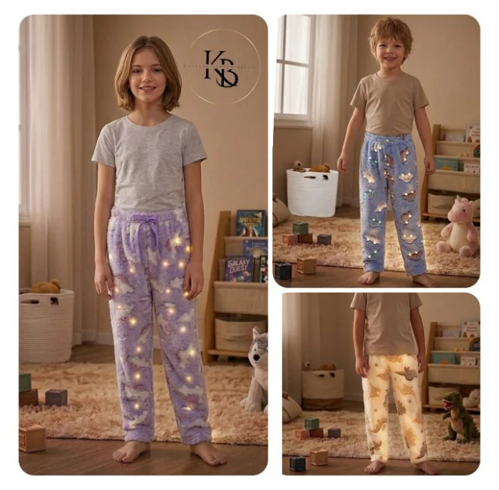Liquidación Pijamas Kids Polares Luminosos