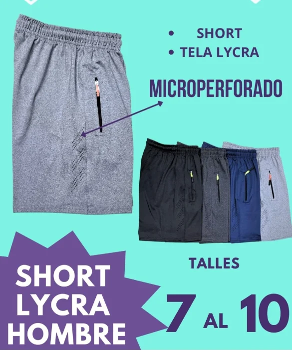 Short  Laicra  de Hombre  del 7 al 10 por Pedido