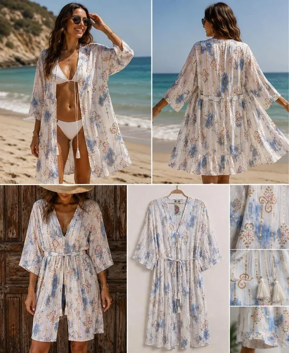 Kimono Marfil