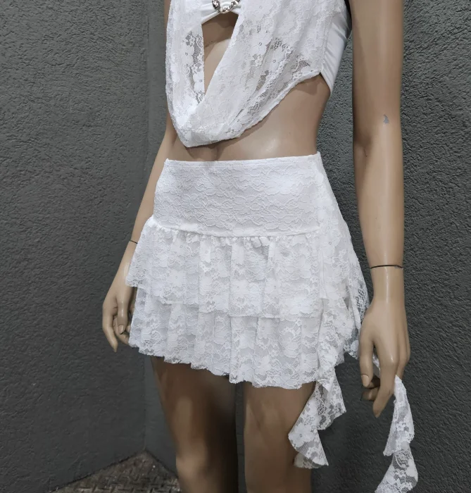 Short y Pollera Encaje