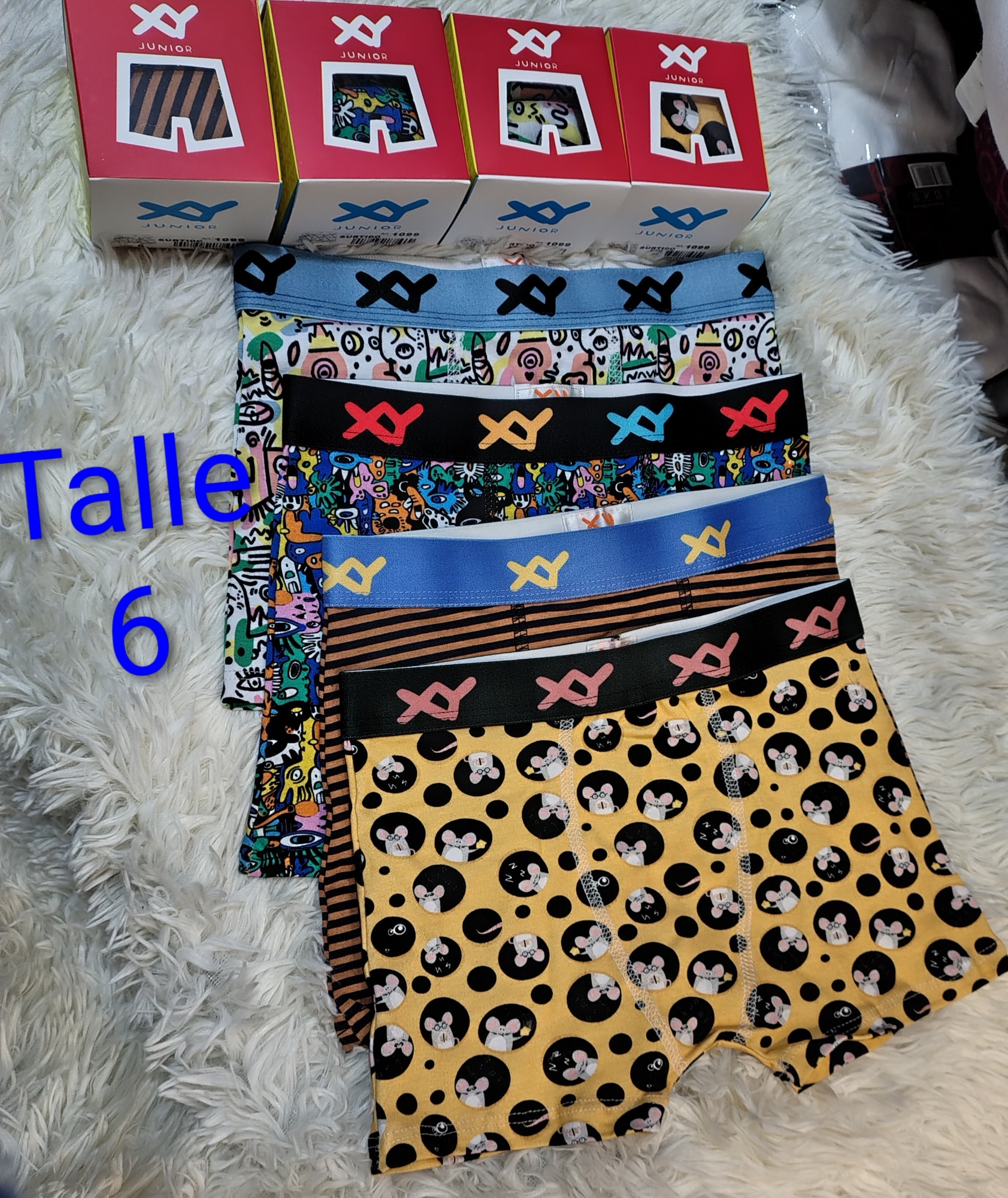 Boxer Xy Estampado Niños Algodón Premium - Imagen 3