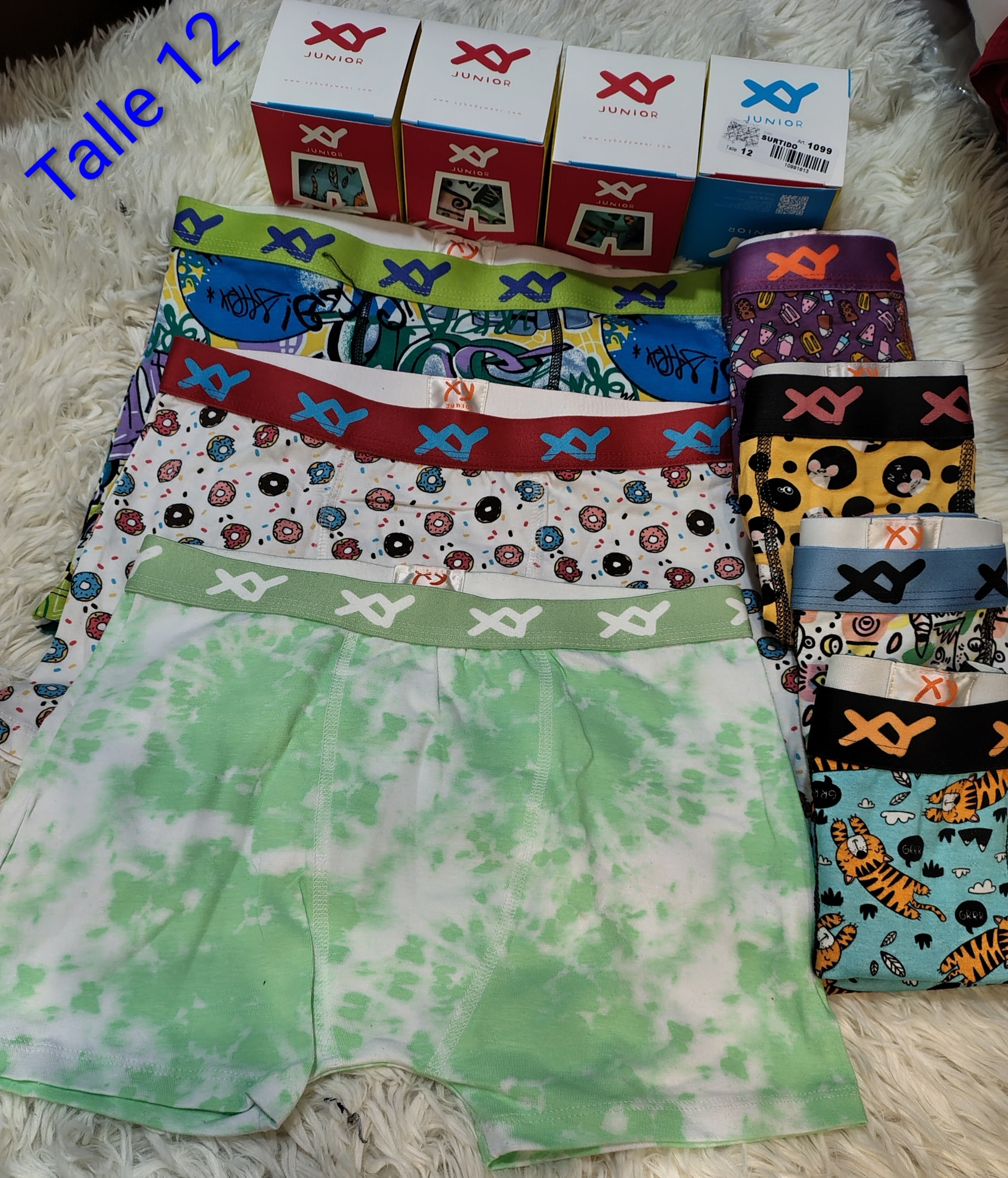 Boxer Xy Estampado Niños Algodón Premium - Imagen 6