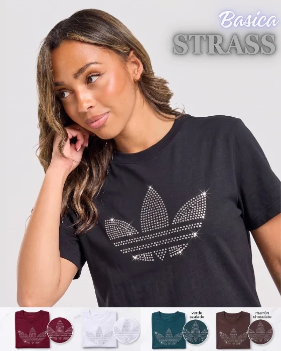 Remera Adi Algodon Strass Basica