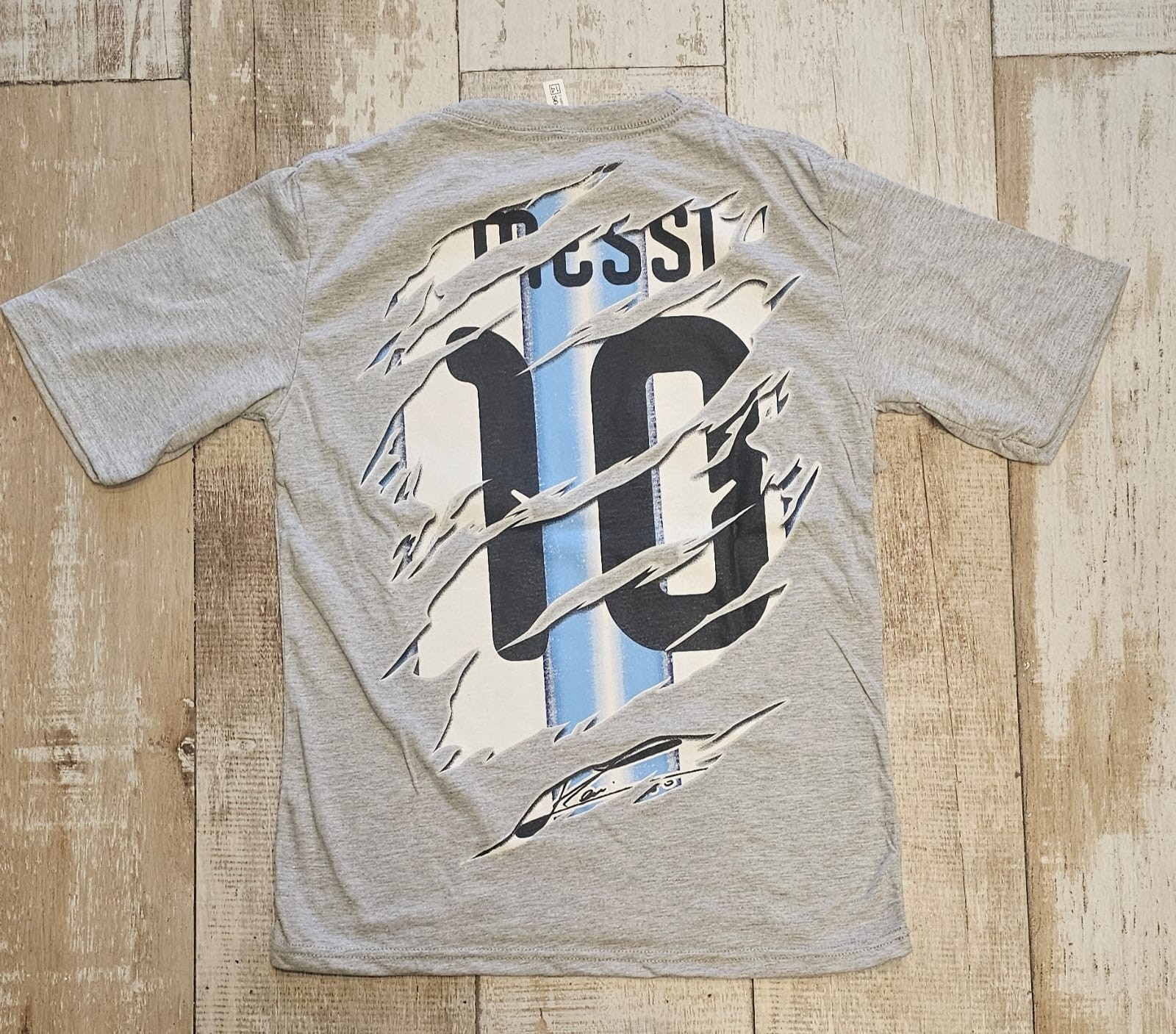 Remeras de Algodon Niños Messi - Imagen 2