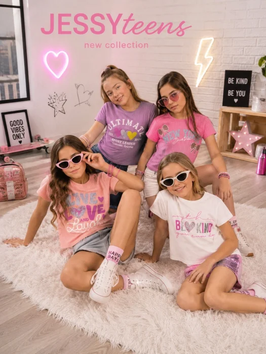 Remera Chic Estampa con Glitter Morley Viscosa