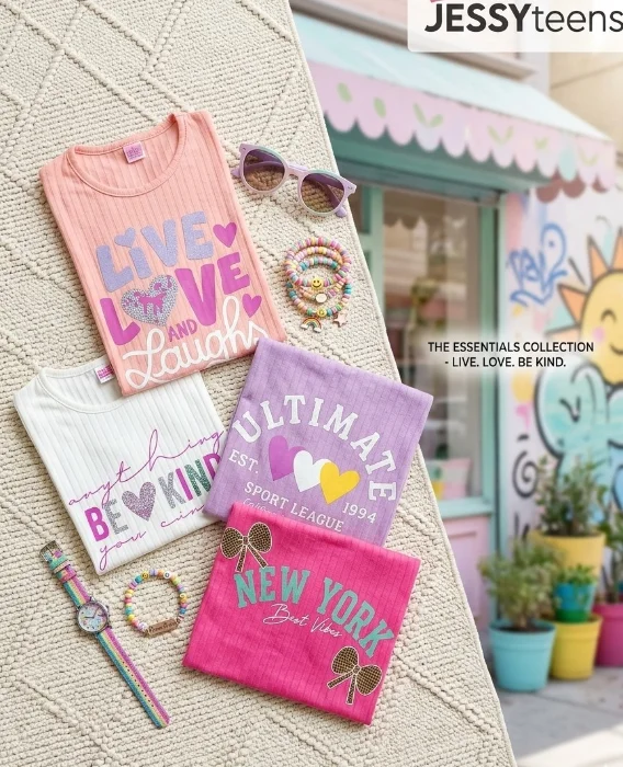 Remera Chic Morley Viscosa Estampa con Glitter