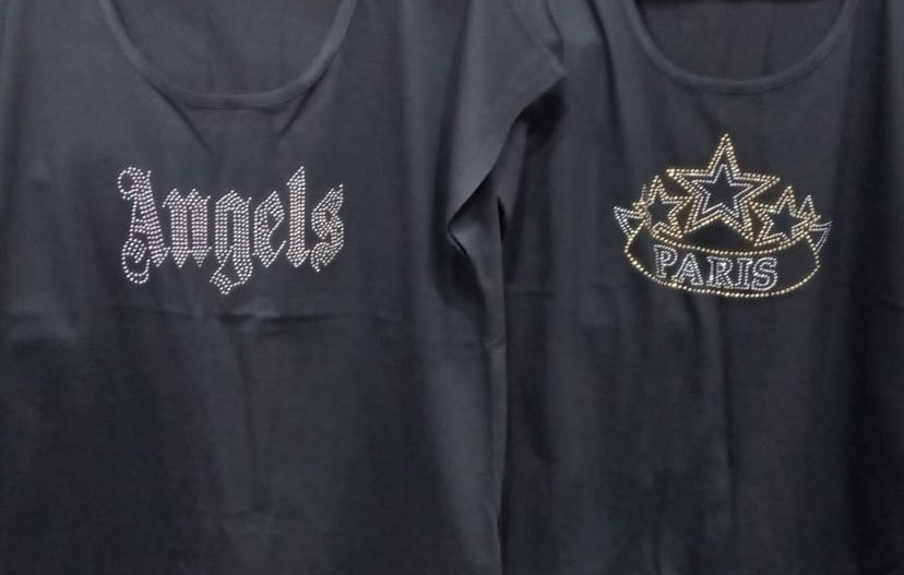 Remeras con Brillos y Algodón Peinado - Imagen 3