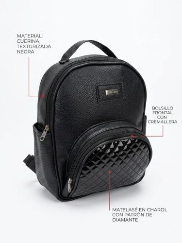 Mochila Pequeña con Bolsillo de Matelace