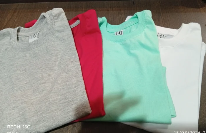 Remeras de Algodón  Lisas de Niño