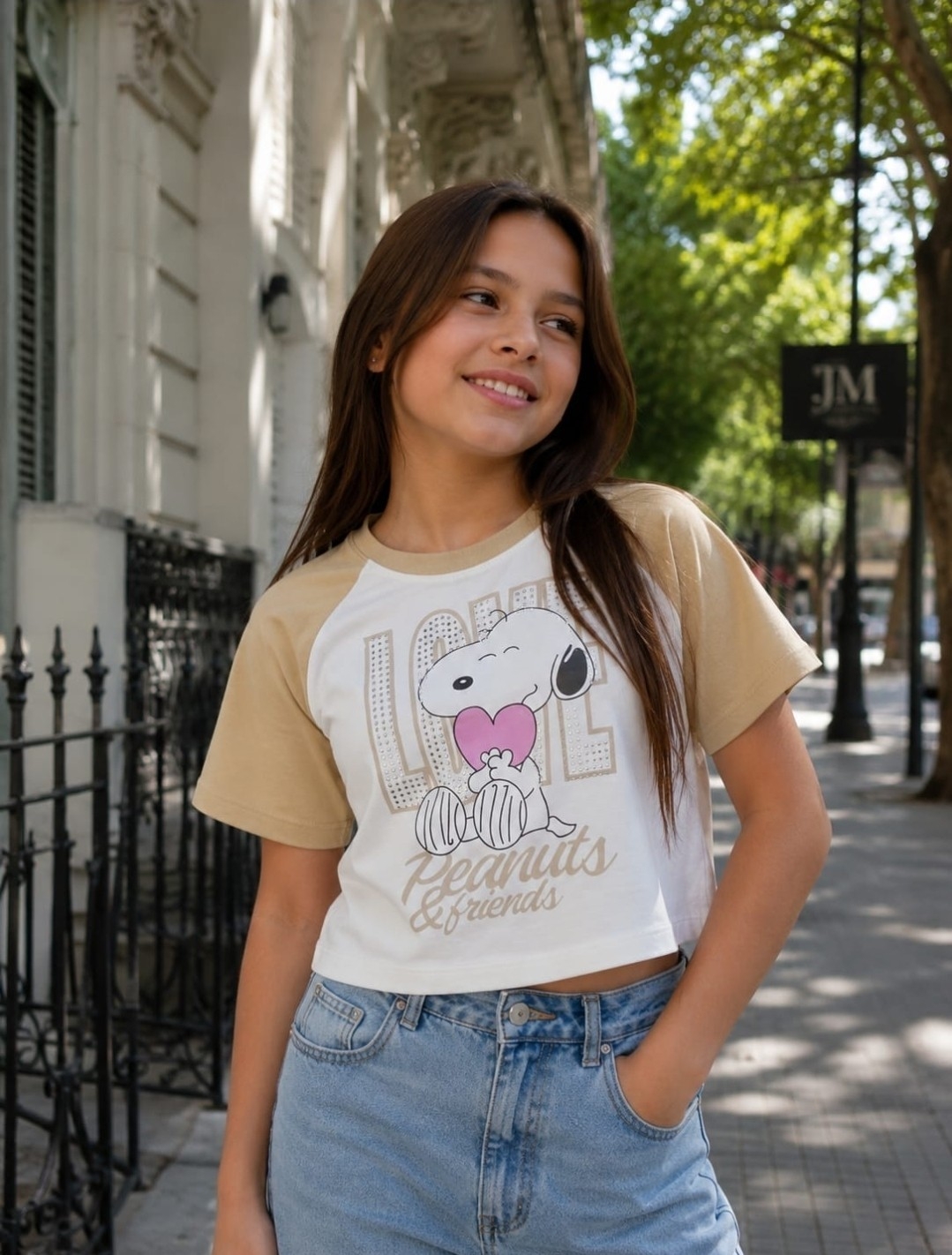Remera Snoopy con Strass para Nena. - Imagen 2