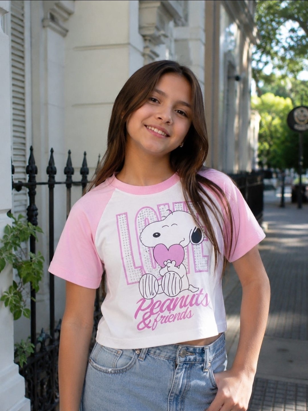 Remera Snoopy con Strass para Nena. - Imagen 4