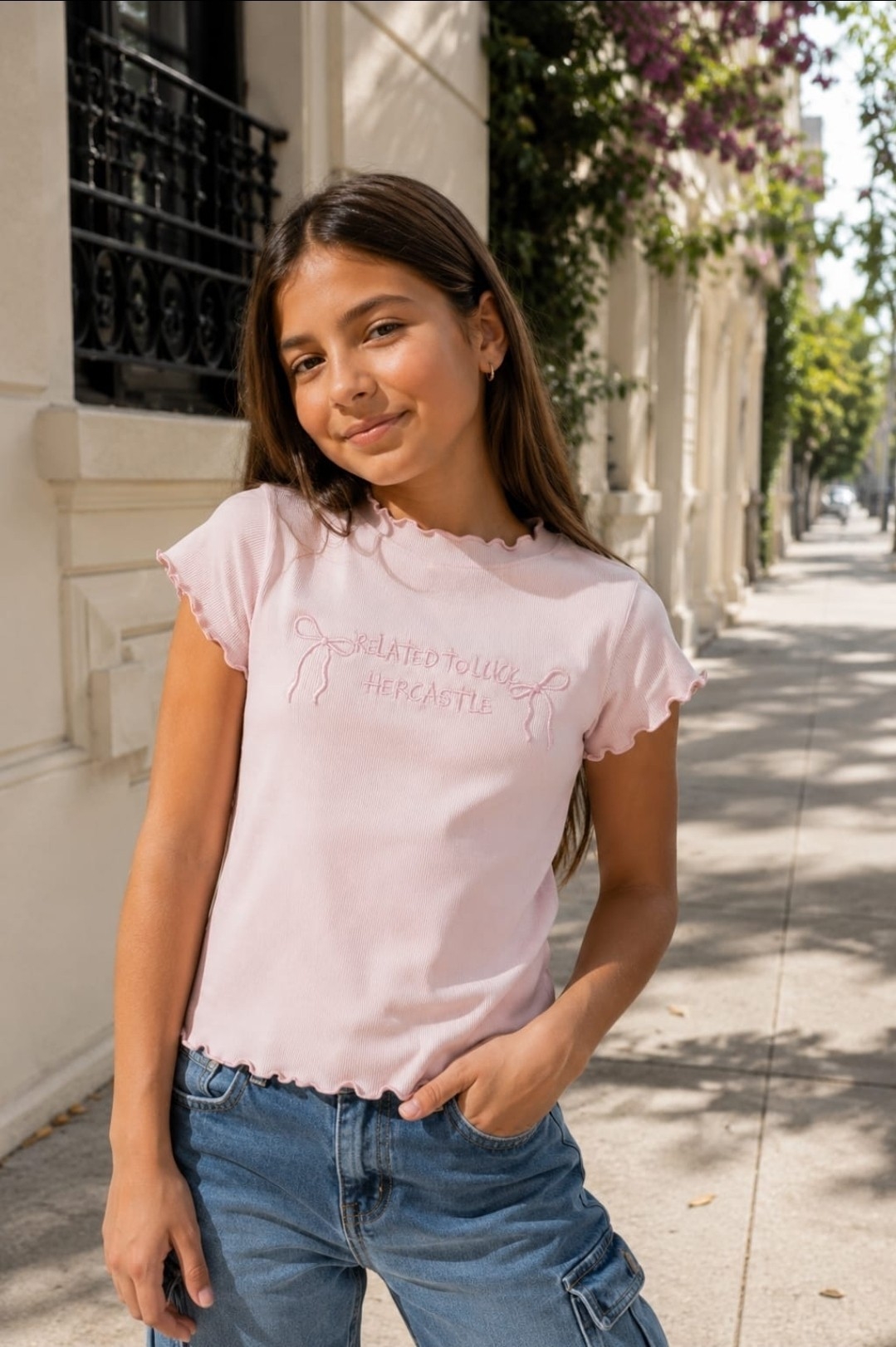 Remera Isabella Bordada para Nena. - Imagen 4