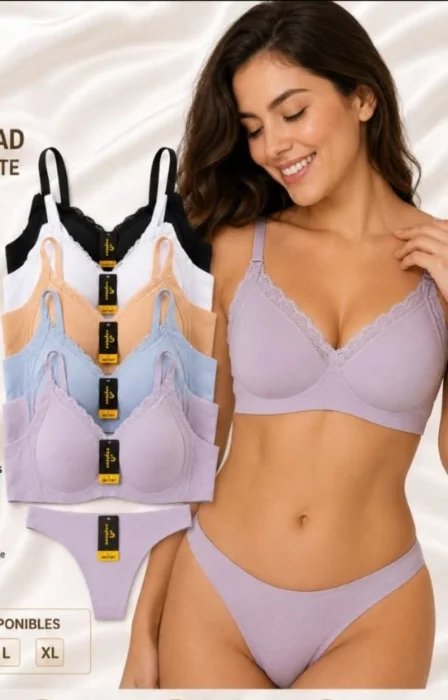 Conjunto sin Costura  C/ Encaje