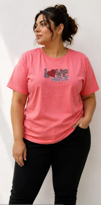 Remeras de Algodón para Dama Talle Especial !!!;