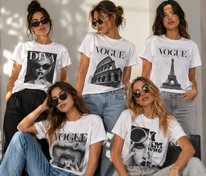 Remeras de Jersey Viscosa