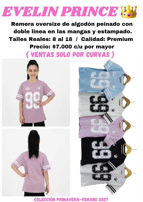 Remera Oversize Let 99