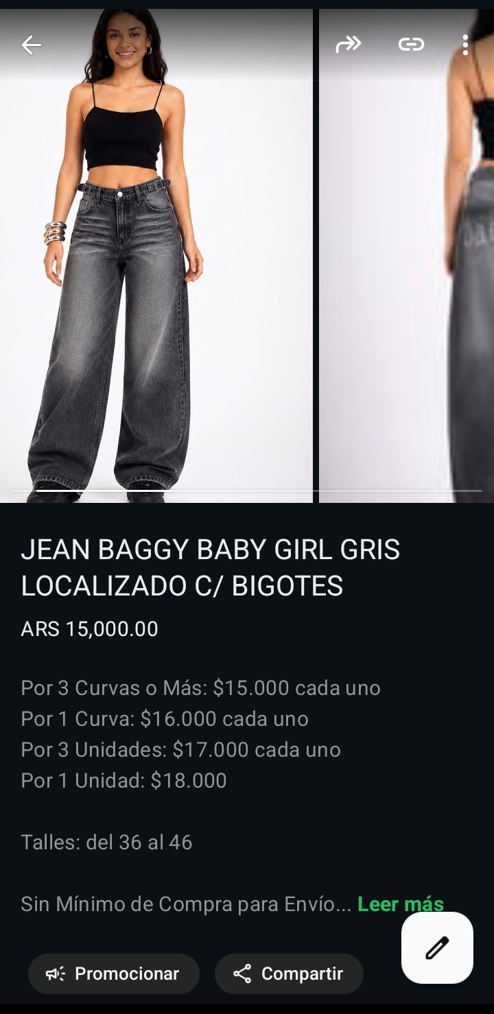 Jean Baggy Strass Baby Girl Dama Pantalón Ancho Denim Regulador 2000's Pinterest Moda - Imagen 2