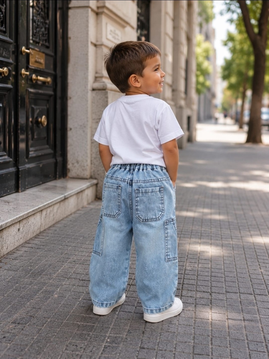 Jean's Baggy con Recorte para Bebés. - Imagen 2