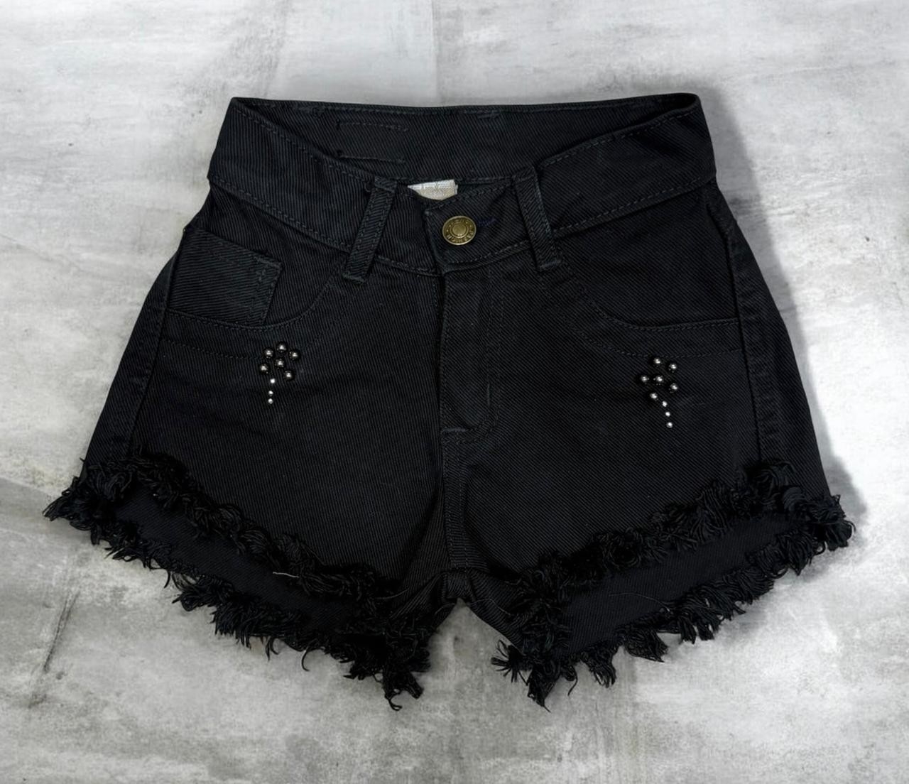 Short Nena Jeans Rigido con Perlas - Imagen 2