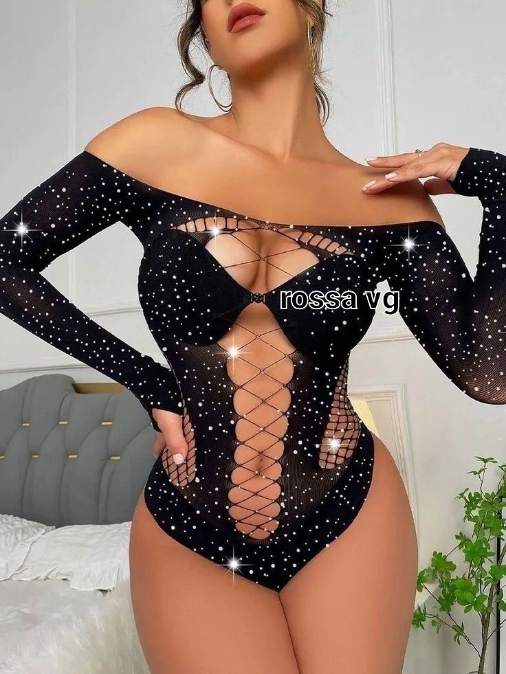 Body Red con Strass - Imagen 3