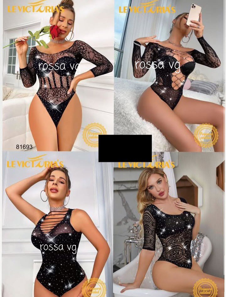 Body Red con Strass - Imagen 3