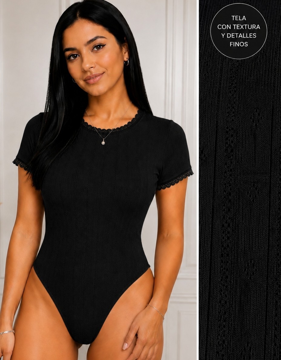 Remera Body Doble Puntilla - Imagen 4