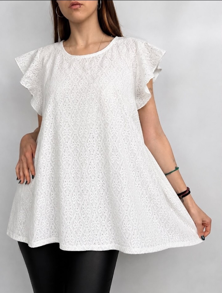 Maxiblusa de Broderie - Imagen 3