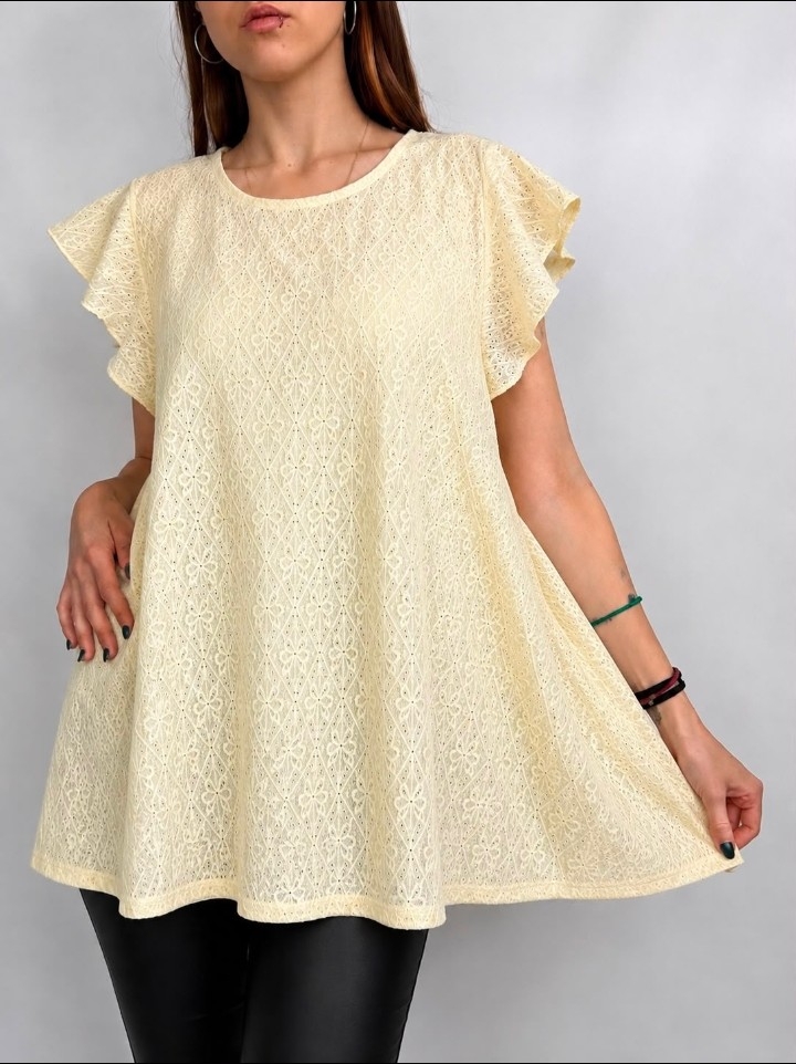 Maxiblusa de Broderie - Imagen 4
